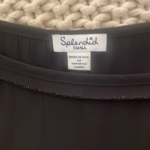 Splendid Black Silk Mini Pleated Dress Small NWOT - Picture 11 of 13